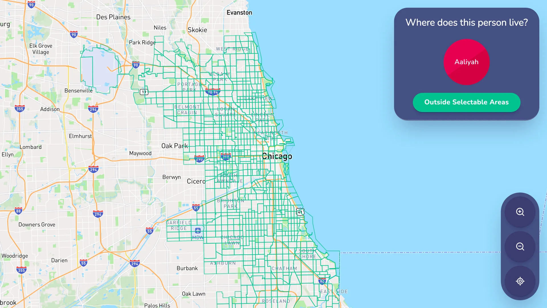 Geospatial interface